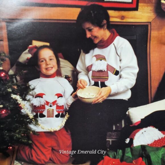 Applique Santas Galore Fabric Pattern Book Jean Wells Christmas Holiday Crafts - Picture 4 of 7